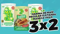 Merco Maseca harina de maíz regular o p/tamal oferta