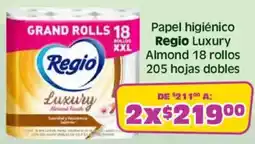 Soriana Mercado Regio papel higiénico luxury almond oferta