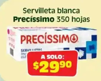 Soriana Mercado Precíssimo servilleta blanca oferta