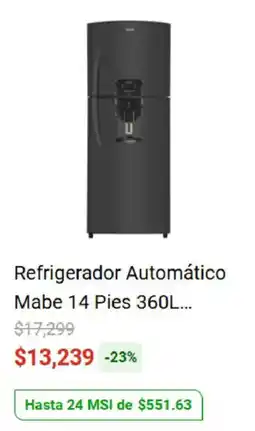 Elektra Mabe Refrigerador Automático oferta