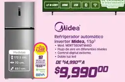 Soriana Mercado Midea Refrigerador automatico inverter oferta