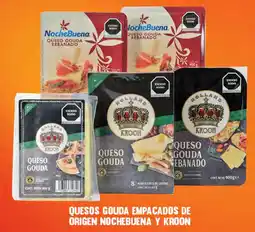 La Comer Nochebuena y kroon quesos gouda empacados de origen oferta