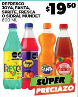 Merco Fresca, joya, fanta, sprite, sidral mundet oferta