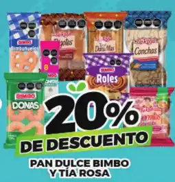 Merco Bimbo y tía rosa pan dulce oferta