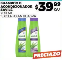 Merco Savile shampoo o acondicionador oferta