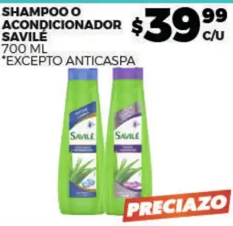 Merco Savile shampoo o acondicionador oferta
