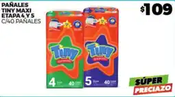 Merco Tiny maxi pañales etapa 4 y 5 oferta