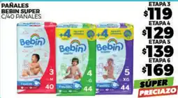 Merco Bebin super pañales etapa 3 oferta