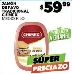 Merco Chimex jamón de pavo tradicional oferta