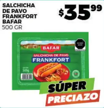 Merco Bafar salchicha de pavo frankfort oferta
