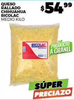 Merco Ricolac queso rallado chihuahua oferta