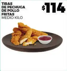 Merco tiras de pechuga de pollo fritas oferta