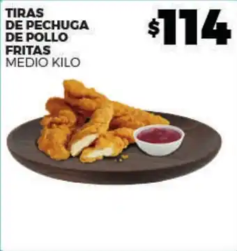 Merco Tiras de pechuga de pollo fritas oferta