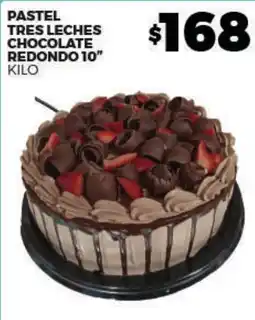 Merco Pastel tres leches chocolate redondo 10" oferta