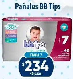 Calimax Bb tips pañales desechables etapa 7 oferta