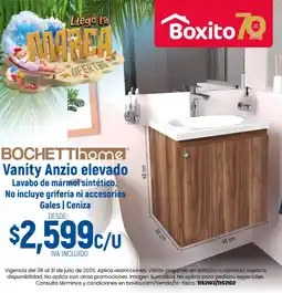 Boxito Bochettihome Vanity Anzio elevado oferta