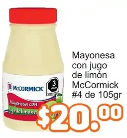 Merza McCormick Mayonesa con jugo de limón oferta