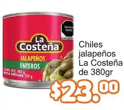 Merza La Costeña jalapeños enteros oferta