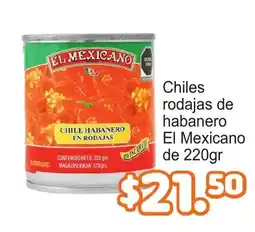 Merza El Mexicano chiles rodajas de habanero oferta