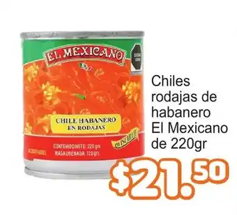 Merza El mexicano chiles rodajas de habanero oferta