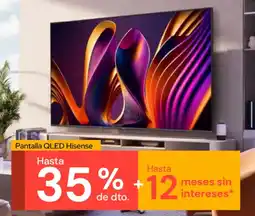 Elektra Hisense pantalla qled oferta