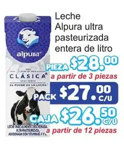 Merza Alpura leche ultra pasteurizada entera de litro oferta