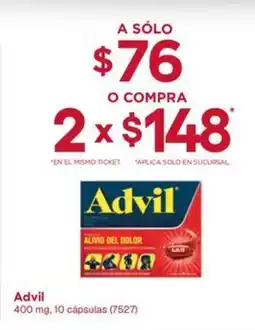 Farmacias del Ahorro Advil oferta