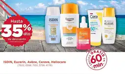 Farmacias del Ahorro Isdin, eucerin, avène, cerave, heliocare oferta