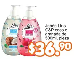 Merza Jabón Lirio coco o granada oferta