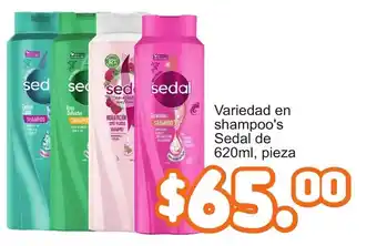 Merza Sedal shampoo's oferta