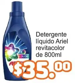 Merza Ariel detergente liquido revitacolor oferta