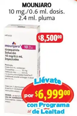 Farmacias Guadalajara mounjaro tirzepatida oferta