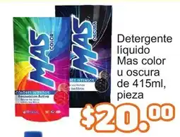 Merza Mas detergente liquido color u oscura oferta