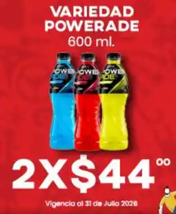 Del Rio Powerade variedad oferta