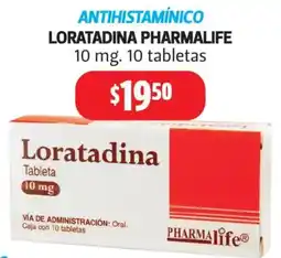 Farmacias Guadalajara Pharmalife loratadina oferta
