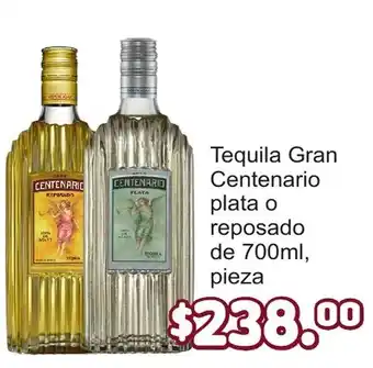 Merza Tequila Gran Centenario plata o reposado oferta