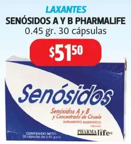 Farmacias Guadalajara Pharmalife Senósidos A y B oferta