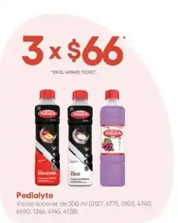 Farmacias del Ahorro Pedialyte Varios sabores oferta