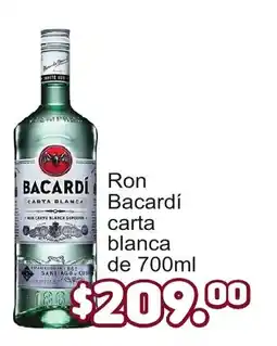 Merza Ron Bacardí carta blanca oferta