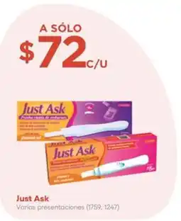 Farmacias del Ahorro Just ask oferta