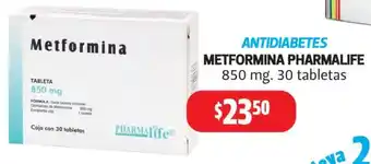 Farmacias Guadalajara Pharmalife metformina oferta