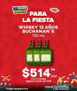 Del Rio whisky 12 años buchanan's oferta