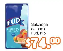 Merza Fud salchicha de pavo oferta
