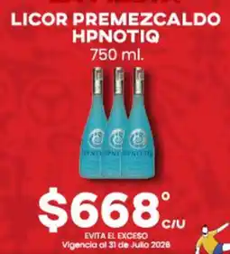 Del Rio Hpnotiq licor premezcaldo oferta