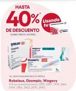 Farmacias del Ahorro Rybelsus, ozempic, wegovy oferta