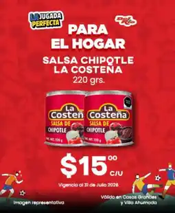 Del Rio La Costeña salsa de chipotle oferta