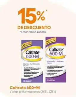Farmacias del Ahorro Caltrate 600+M oferta