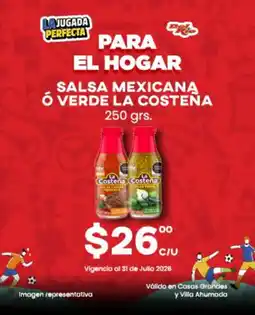 Del Rio La Costeña salsa mexicana ó verde oferta