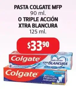 Farmacias Guadalajara Colgate pasta colgate mfp o triple acción xtra blancura oferta