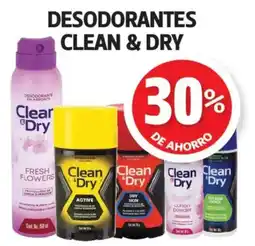 Farmacias Guadalajara Clean & Dry Desodorantes oferta